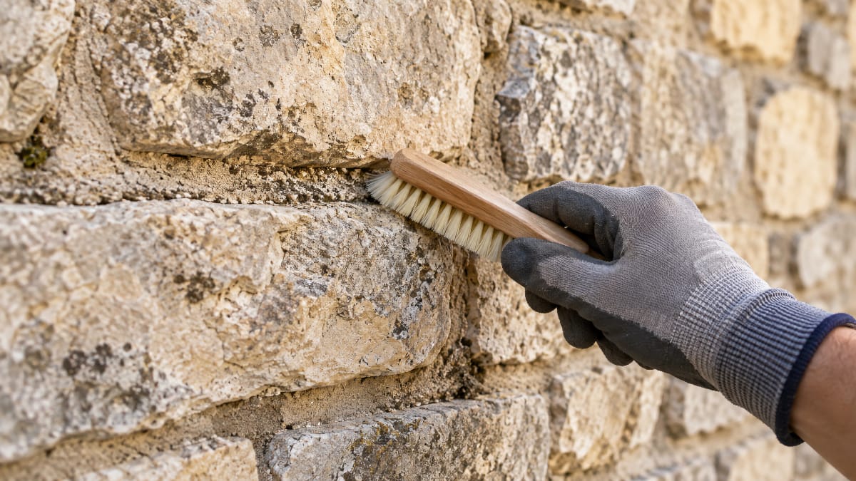 Comment nettoyer les joints d’une façade en pierre sans les abîmer ?